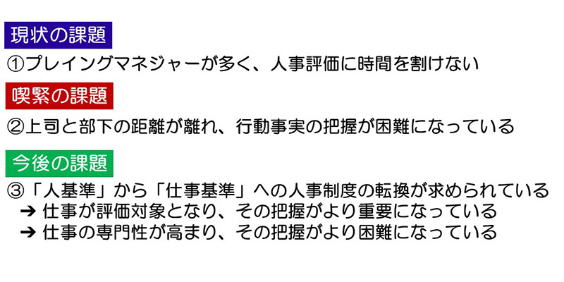 「人事評価者が置かれている“三重苦”」の図