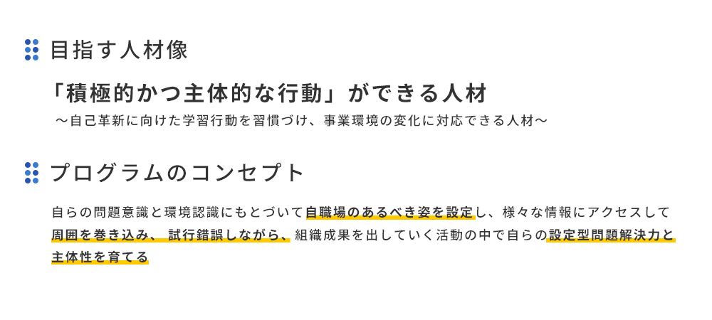 人物像とコンセプト