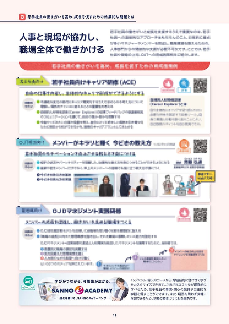 若手社員育成を見直すためのDATA BOOK　紙面イメージ3