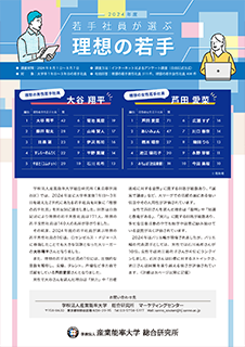 「2024年度 若手社員が選ぶ理想の若手」表紙